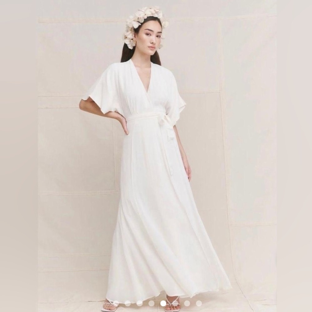 NWT wrap Ivory Reformation Dress size XS